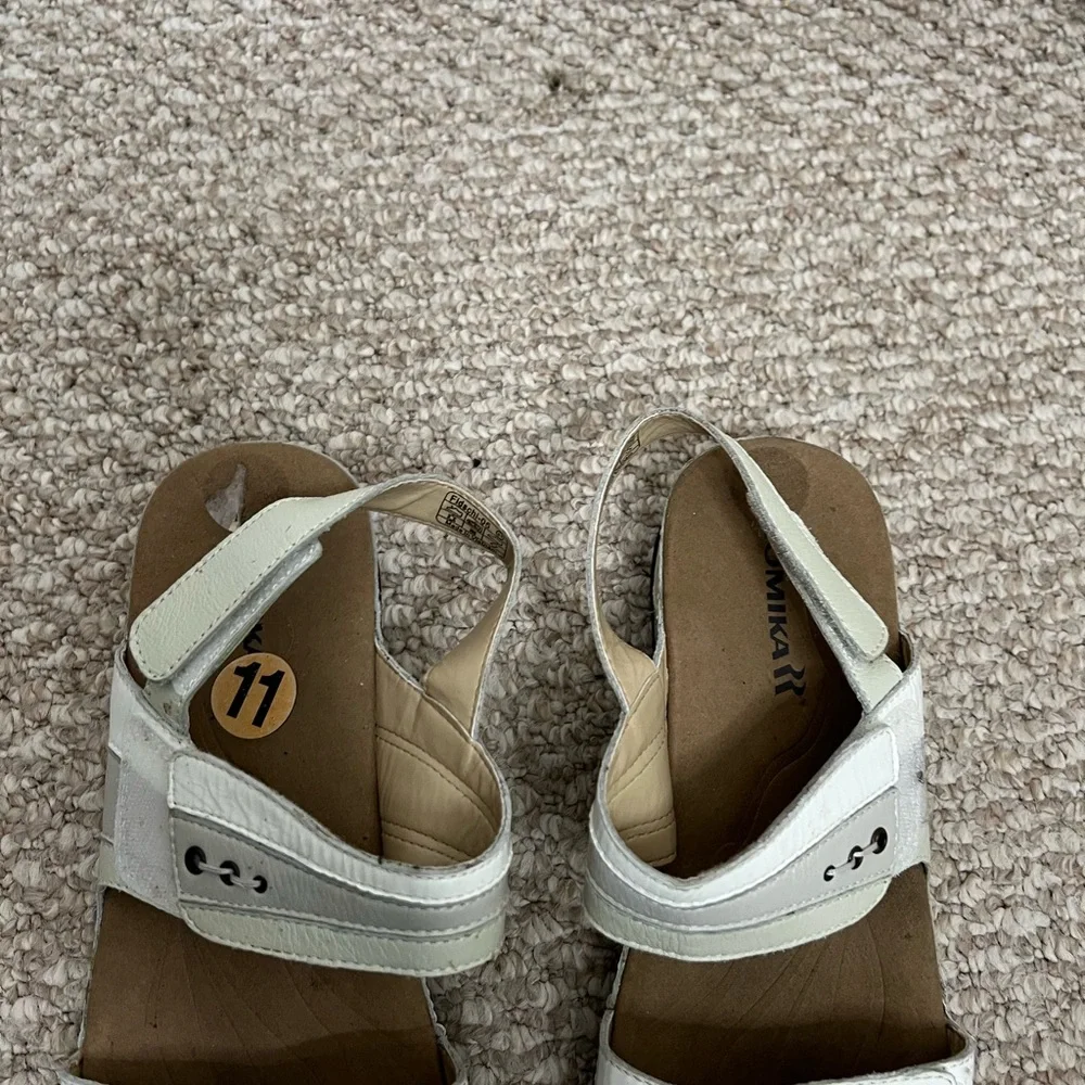 Romika Fidschi Two Strap Sandals White Women’s Size 11 - Picture 6 of 7